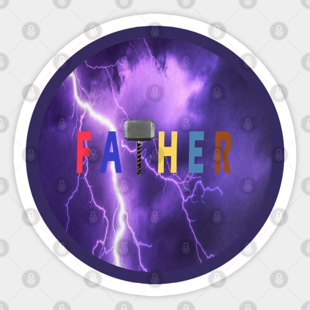 fathor father day funny vintage Sticker by Fancy store